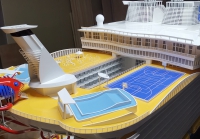 customized model of Harmony of the Seas (world largest cruiseship)